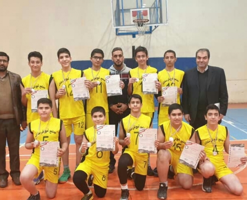 مقام دوم مسابقات بسکتبال